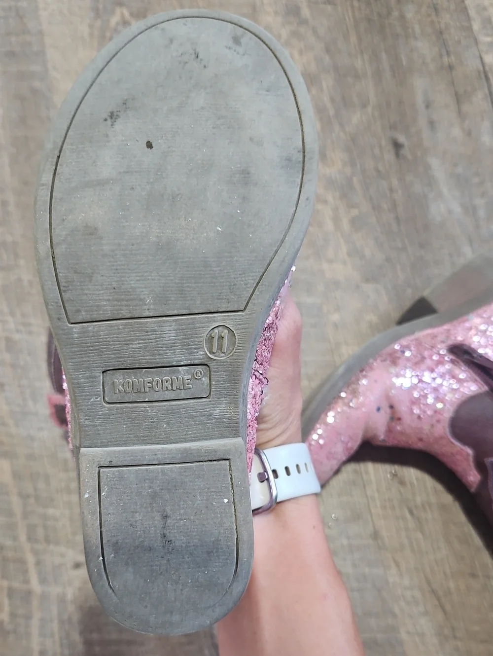 Girls Pink Glitter Cowboy Boots